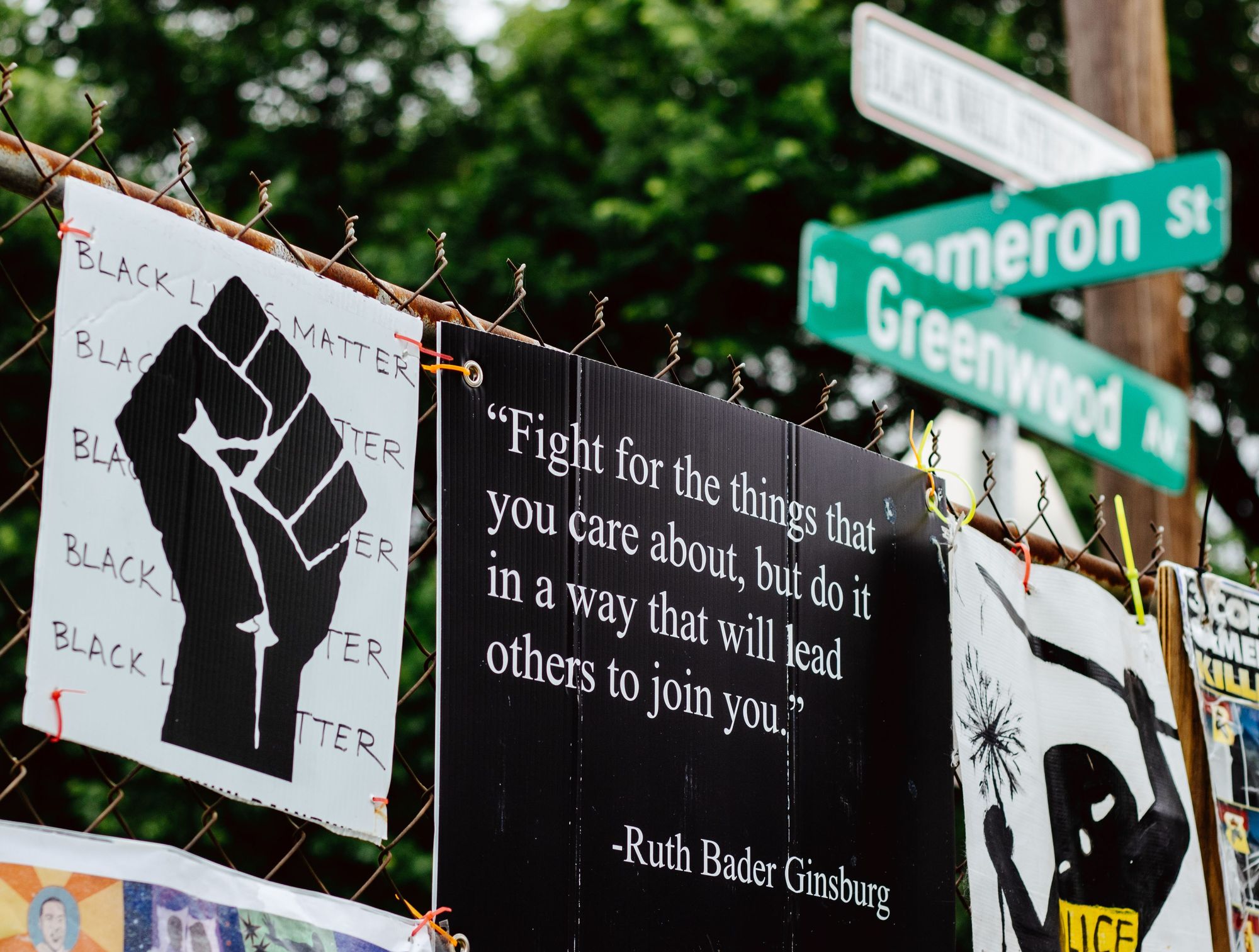 Never Forget...the Black Lives Matter Fence.